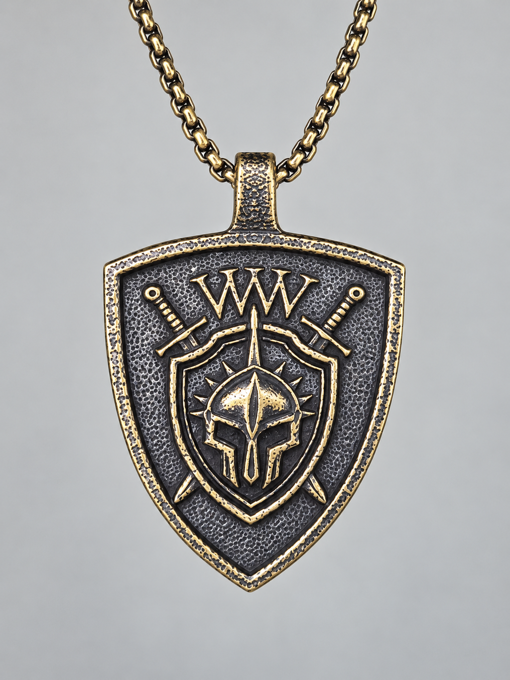 Brass Oxidized Pendant