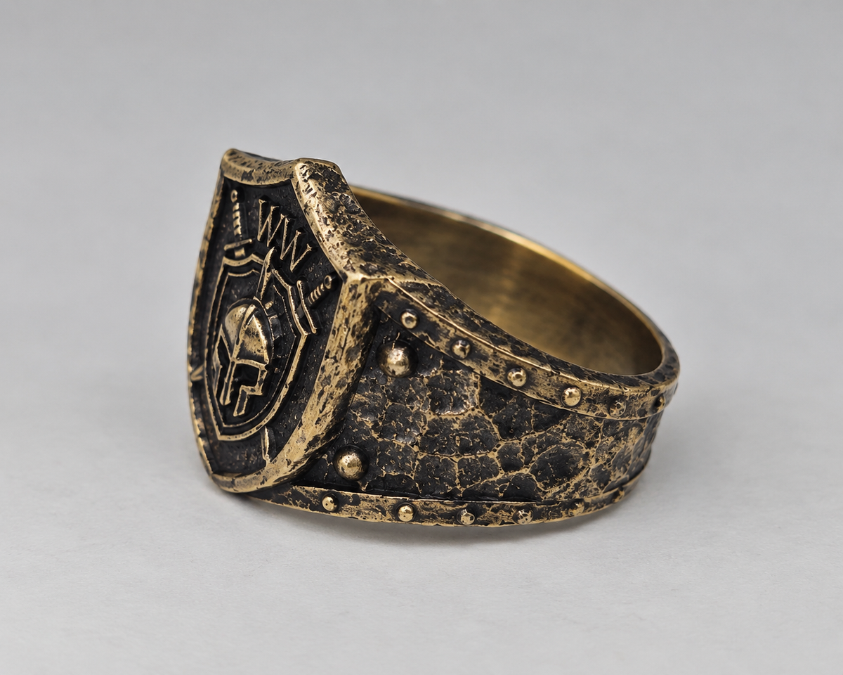 Brass Oxidized Ring
