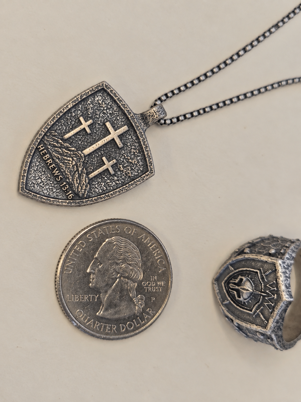 Sterling Silver Oxidized Pendant