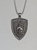 Stainless Steel Shield Pendant - Polished